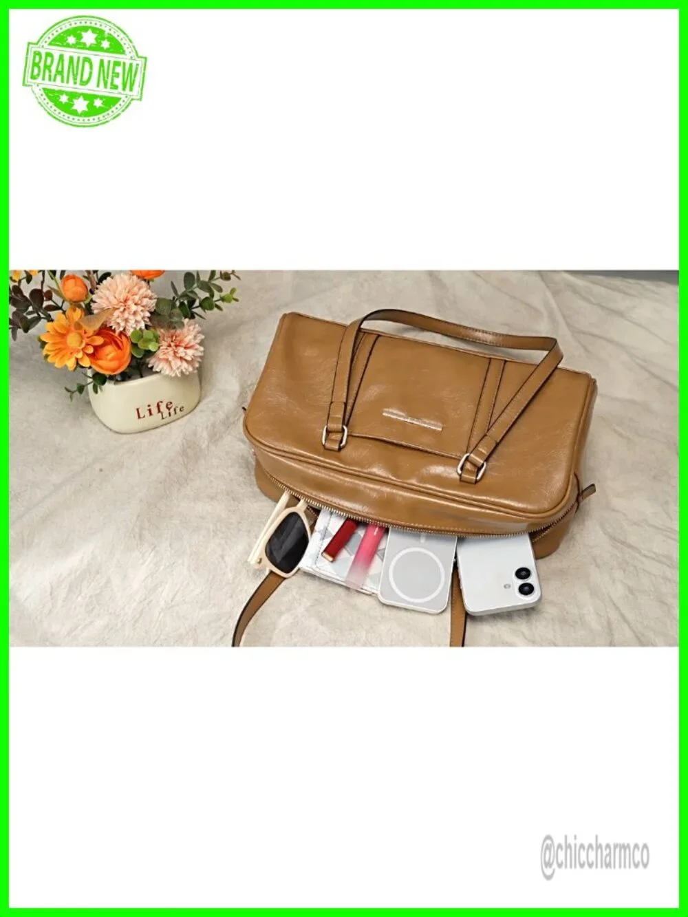 Faux Suede Shoulder Purse Retro Hobo Satchel with Zip Closure